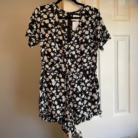 NWT Free People Romper Floral Print Small - Picture 1 of 7